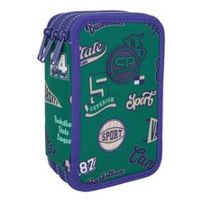 COOLPACK Jumper 3 Federmäppchen American Retro – 3-fach – mit reichhaltiger Füll