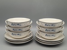 Villeroy & Boch Val Bleu 6 Suppentassen mit 6 Untertassen sehr gut Suppe