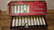 Lunartec 2 x 10er-Set LED-Weihnachtsbaum-Kerzen mit IR-Fernbedienung, weiß