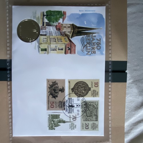 Numisbrief mit münze - münze, &