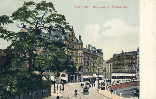 Ansichtskarte chemnitz blick - chemnitz,