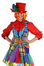 Clown Pierrot Frack Harlekin Kostüm Jacke Weste Mantel Kasper Clownkostüm Kleid