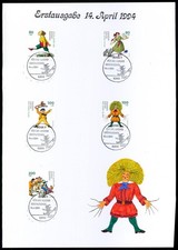 BRD SONDERBLATT 1994 DR. HEINRICH HOFFMANN STRUWWELPETER SELTEN!! ub23