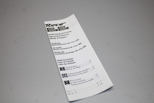 Roco operating instructions - roco,
