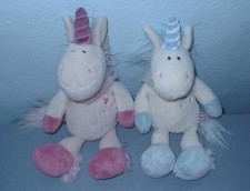 2 x NICI Einhorn rosa und blau