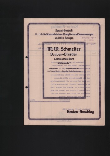 Freital deuben brief - brief, 1930,