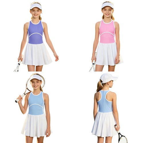 Mädchen tenniskleid läuft - mädchen,