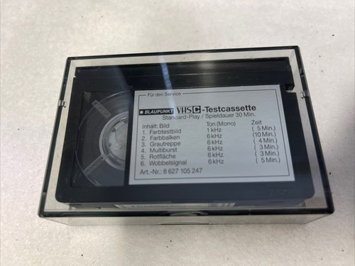Blaupunkt vhs alignment tape - alignment,