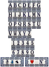 Hausnummer Keramik Zahlen