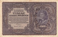 Polen Poland 1000 Marek P15 Fine+ (I Serie BK)