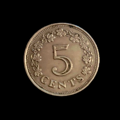 Malta 5 cents 1972 - 5,