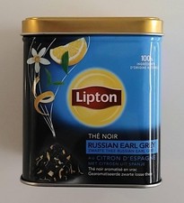 Leere Metalldose Lipton Tee