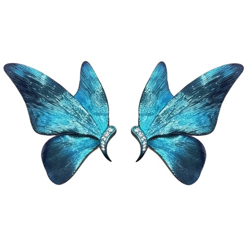 Butterfly studs earrings alloy - studs,