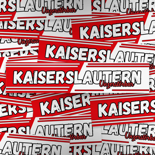 100x kaiserslautern aufkleber - 100x,