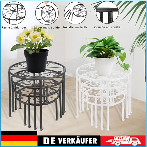 4er set blumenhocker metall - set,