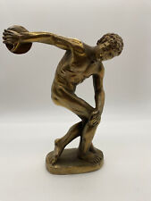 Diskuswerfer aus Resin Made in Italy gestempelt IAT Höhe ca. 21 cm