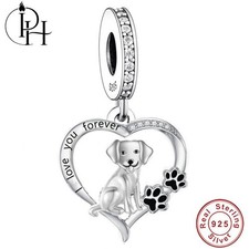 Labrador Hund Charm 925