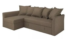 Ikea Bezug für Holmsund Ecksofa-Bett, Kilanda grau-braun 305.492.34