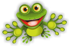 - Frosch Frog 15,5 x 9 cm -