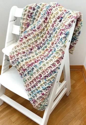 Babydecke waffelmuster - babydecke,