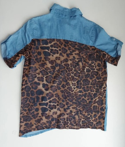 Hemd bluse zanzea leoparden - bluse,