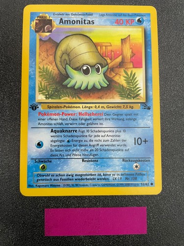 Pokemon karte amonitas - karte,