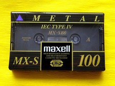 1x MAXELL MX-S 100 Metal Cassette Tape 1994-1995 + OVP + SEALED +