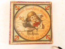 Richter Anker Steinpuzzle "Kreisrätsel" ca. 1900 komplett mit Anleitung