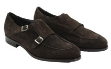 SUITSUPPLY FW1455 Formelle Schuhe Herren EU 44 / UK 10 Doppel Monk Strap Leder