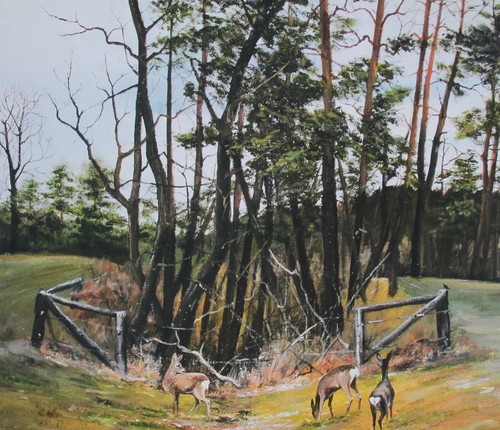 Rehbock rehwild kunstdruck - rehbock,
