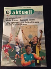Programm Finale DFB-Pokal 2004 : Werder Bremen - Alemannia Aachen , 29.05.2004