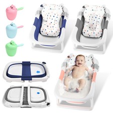 Baby Badewanne Babywanne Faltbare Dusche Wanne klappbar mit Thermometer 3 in 1