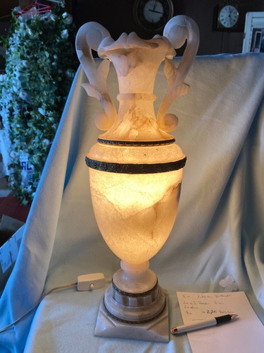 Antik tischlampe messing - messing, gold