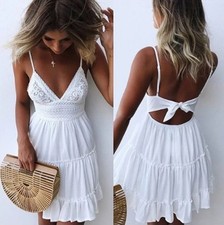 Sexy sommerkleid weiß - sommerkleid,