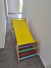 Kletterdreieck Klettergerüst mit Rutsche Holz Kinder Pickler Montessori Costway