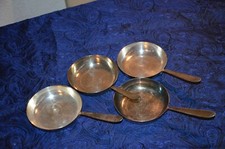 4 x  alte Pfanne ,  kleine pfanne....,  Gebr.Hepp Pforzheim versilbert