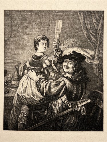 Rembrandt und frau - rembrandt,