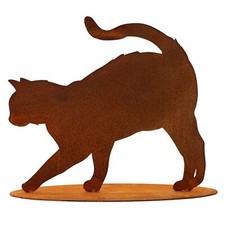 Katze Deko Garten Figur 25 cm