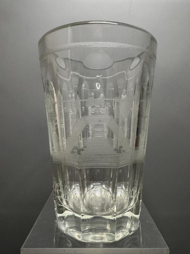 Freimaurer logenglas jh - freimaurer, 19.jh
