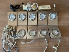 Küchen Unterbauleuchten Edelstahl 12V, g4-Stifte10-20W, 9 Stück +trafos, Ersatz.
