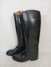 Aigle Coupe Saumur Gummi Reiten Regen Stiefel schwarz Größe 5 UK