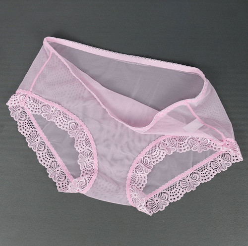 Sexy transparenter rosa slip - sexy,