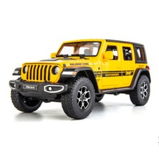 1/22 Jeep Wrangler Rubicon Automodell Die Cast Metall Spielzeug fur Kinder Gelb