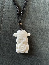 Echte Jade-Halskette „Gott