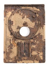 Abblendeinschub Vorderseite zur Einheitslaterne Stahl Wehrmacht. Ungereinigt. Or