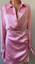 Zara kleid blusenkleid rosa - zara,