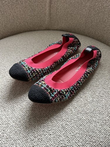 Chanel tweed ballerinas - chanel,
