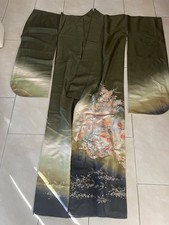 Kimono 100% Seide Blumenmuster
