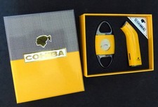 Schwer Zigarren Feuerzeug Cutter Set Cohiba funktioniert  OVP Box Top neuwertig