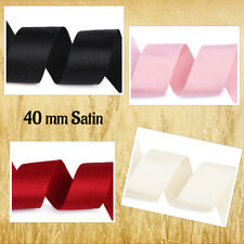 1 m SATIN Gummiband 40 mm 4 cm schwarz rot creme rosa Kleid Gürtel